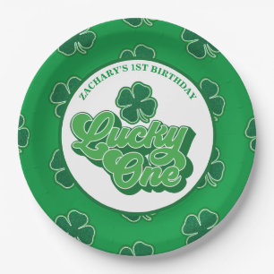 Assiettes En Carton Saint Patrick' Lucky One Premier Anniversaire Plaq
