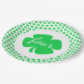 Assiettes En Carton Saint Patrick's Day Anniversaire (Angle)