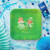 Assiettes En Carton Saint Patrick's Day Irlandais Elfes Dancing Jig (Fête)