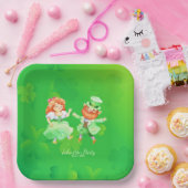 Assiettes En Carton Saint Patrick's Day Irlandais Elfes Dancing Jig (Fête)