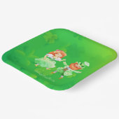 Assiettes En Carton Saint Patrick's Day Irlandais Elfes Dancing Jig (Angulaire)