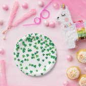 Assiettes En Carton Saint Patrick's Day Irlandais Shamrocks verts Clov (Fête)