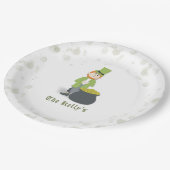 Assiettes En Carton Saint Patrick's Day Leprechaun Custom (Angle)