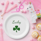 Assiettes En Carton Saint Patrick's Day Lucky Green Shamrock (Fête)