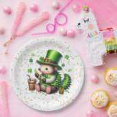 Assiettes En Carton Saint Patrick's Day Lucky Hedgehog (Fête)