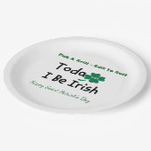 Assiettes En Carton Saint Patrick's Day Personnalisé (Angle)