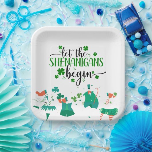 Assiettes En Carton Saint Patrick's Day Shenanigans Party (Fête)