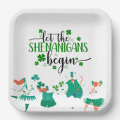 Assiettes En Carton Saint Patrick's Day Shenanigans Party (Recto)