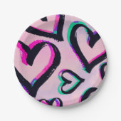 Assiettes En Carton Saint-Valentin (Devant)