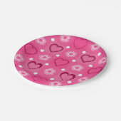 Assiettes En Carton Saint Valentin (Angle)