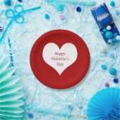 Assiettes En Carton Saint Valentin Coeur (Fête)