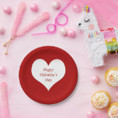 Assiettes En Carton Saint Valentin Coeur (Fête)