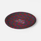 Assiettes En Carton Saint Valentin Coeurs Anniversaire Fête (Angle)