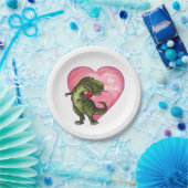 Assiettes En Carton Saint Valentin Tyrannosaurus (Fête)