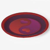 Assiettes En Carton Saint-Valentin Yin Yang (Angle)