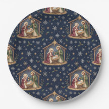 Sainte Nativité Étoile de Noël et flocon de neige