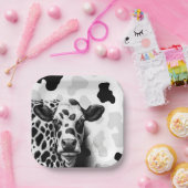 Assiettes En Carton Sainte vache ! Fête d'anniversaire du pays noir et (Fête)