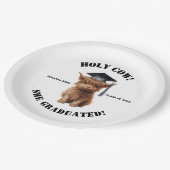 Assiettes En Carton Sainte vache ! Fête de fin d'études (Angle)