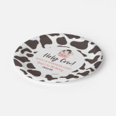 Assiettes En Carton Sainte vache, je tourne un ! 1ère fête d'anniversa (Angle)