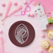 Assiettes En Carton Sainte Vierge Marie, dentelle (Fête)