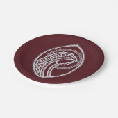 Assiettes En Carton Sainte Vierge Marie, dentelle (Angle)