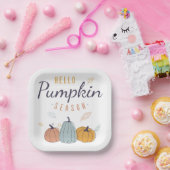 Assiettes En Carton Saison Citrouille Hello (Fête)