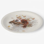 Assiettes En Carton Saison de chasse à la bécasse (Angle)