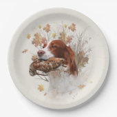 Assiettes En Carton Saison de chasse à la bécasse (Devant)