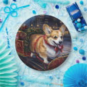 Assiettes En Carton Saison de Noël de Corgi (Fête)