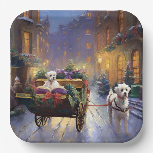 Assiettes En Carton Saison de Noël maltaise (Recto)