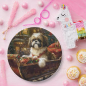 Assiettes En Carton Saison de Noël Shih Tzu (Fête)