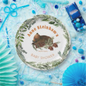 Assiettes En Carton Saison d'hiver Simple bébé garçon douche (Fête)