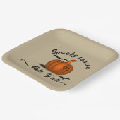 Assiettes En Carton saison éffrayante automne yall (Angulaire)