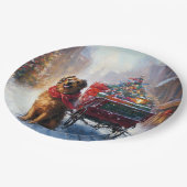 Assiettes En Carton Saison festive de Noël de Setter en Irlande (Angle)