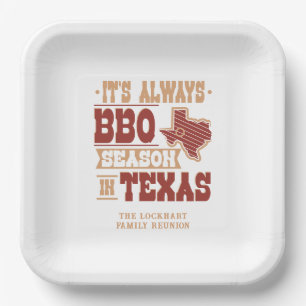 Assiettes En Carton Saison toujours BBQ au Texas Family Reunion person