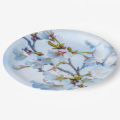 Assiettes En Carton Sakura - Fleur de cerisier japonaise (Angle)