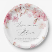 Assiettes En Carton Sakura nuptiale en fleurs de cerisier (Devant)