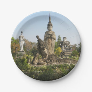 Assiettes En Carton Sala Keo Kou, Nong Khai, Thaïlande