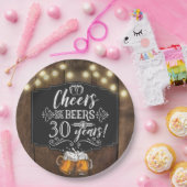 Assiettes En Carton Salades et bières Plaques papier fête d'anniversai (Fête)