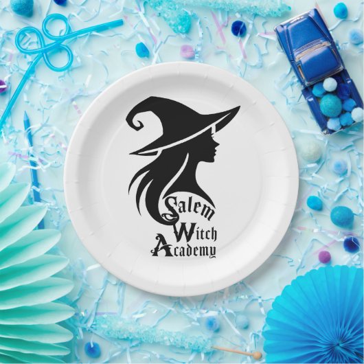 Assiettes En Carton Salem Witch Academy Wiccan sorcières fête d'Hallow (Fête)