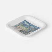 Assiettes En Carton Salle (Angulaire)