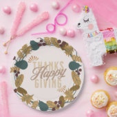 Assiettes En Carton Salle de bain moderne Thanksgiving (Fête)