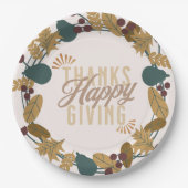 Assiettes En Carton Salle de bain moderne Thanksgiving (Devant)