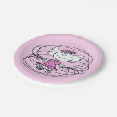 Assiettes En Carton Sally Jouant à la corde de saut (Angle)