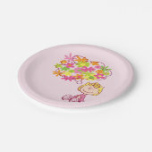 Assiettes En Carton Sally pense aux fleurs (Angle)