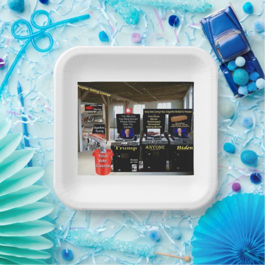 Assiettes En Carton salon de vote (Fête)