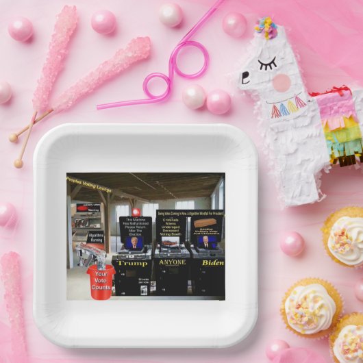 Assiettes En Carton salon de vote (Fête)