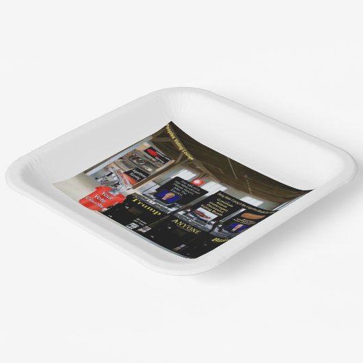 Assiettes En Carton salon de vote (Angulaire)