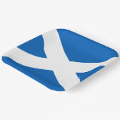Assiettes En Carton Saltire ~ Drapeau de l'Ecosse (Angulaire)
