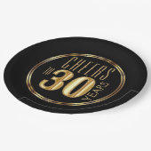 Assiettes En Carton Salutations à 30 ans (Angle)